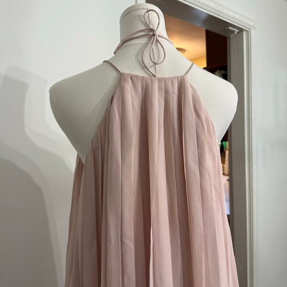 Tibi New York blush pink pleated dress maxi - Picture 3 of 10